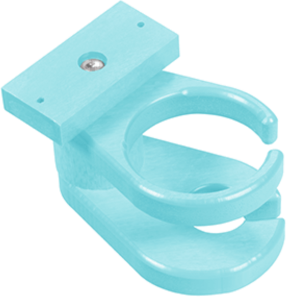 C.R. Plastics Adirondack Aqua Wineglass / Cup Holder