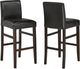 Brassex Inc. 2-Piece Brown/Espresso 24'' Counter Stool Set-2