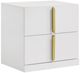 Coaster® Ines 4-Piece Gray/White High Gloss Queen Panel Bedroom Set-5
