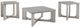 American Wholesale Furniture Greenwood 3-Piece Gray Occasional Table Set-0