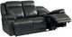 Bassett® Furniture Club Level Evo Graphite Leather Power Reclining Sofa-2