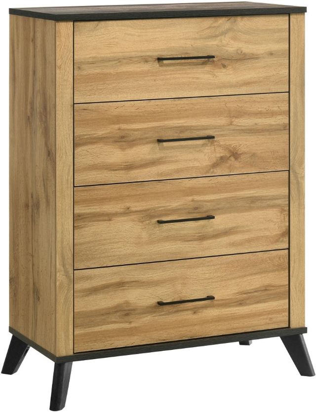 Coaster® Kaywood 4-Piece Natural Pine Twin Bedroom Set-2