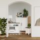 Riverside Furniture Cora Fog Chairside Table with Cloud Base-1