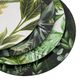 A & B Home 4-Piece Black/Green Botanical Print Decorative Charger Plate Set-3