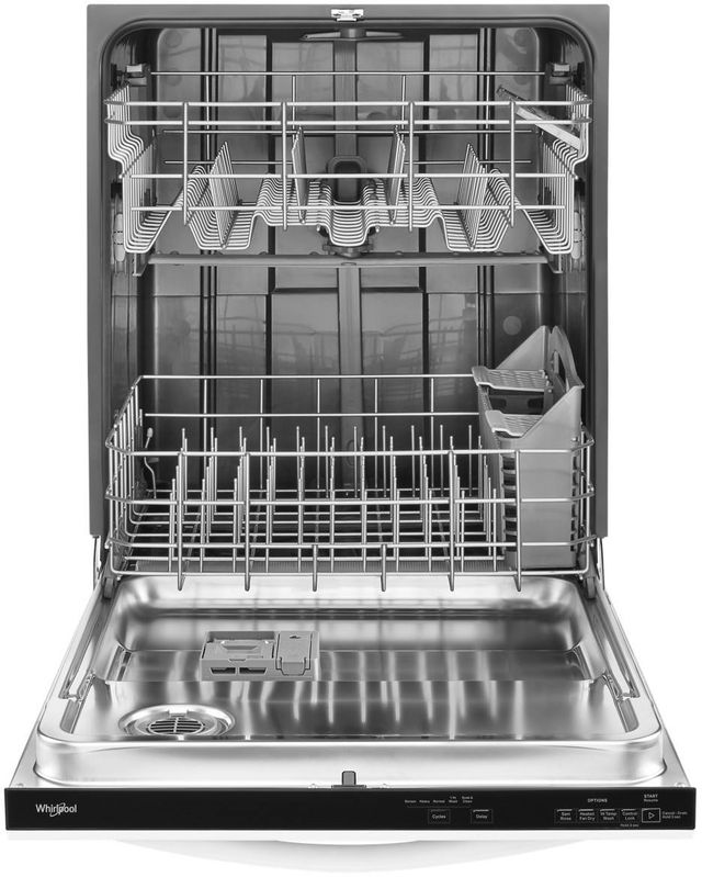 Whirlpool® 24" White Top Control Built In Dishwasher-1