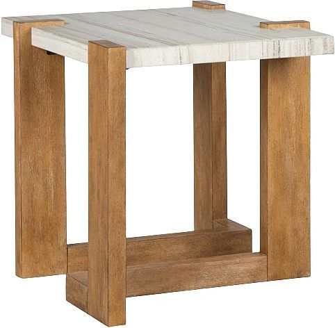 Magnussen Home® Carrington Honey Wheat Rectangular End Table-0