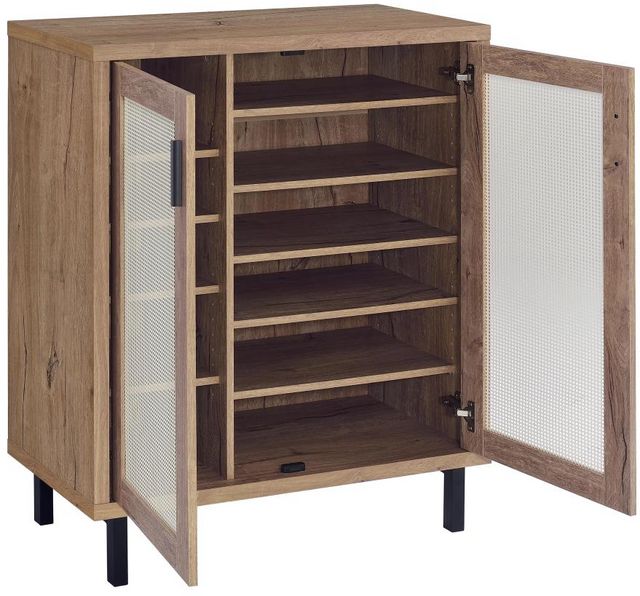 Coaster® Teller Natural Oak Shoe Storage Cabinet-3