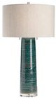 Crestview Collection Malachite Blue-Green/White Table Lamp-0