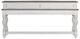 Liberty Furniture Magnolia Manor Weathered Bark Console Bar Table with Antique White Base-2