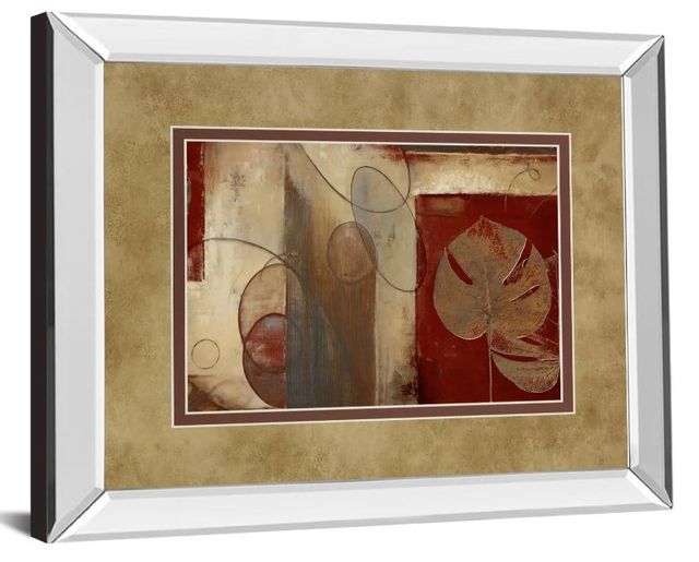Classy Art Inspiration In Crimson by Patricia Pinto Mirror Framed Wall Art-1