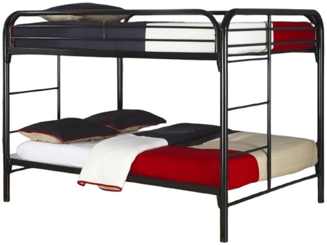 IFDC Black Youth Double/Double Bunk Bed-0