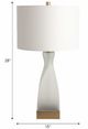 Sagebrook Home Fergana Clear/White Table Lamp-2