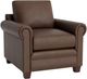 Bassett® Furniture Customizable Carolina Leather Panel Sock Arm Chair-0