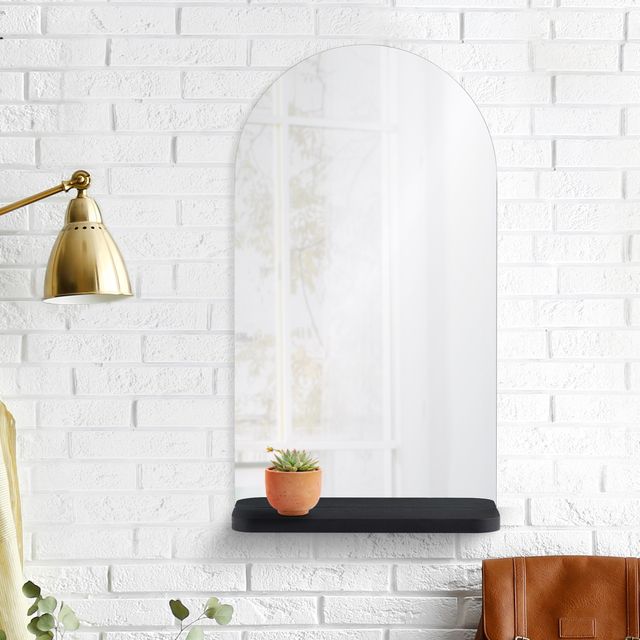 Renwil® Lucila Black Mirror with Shelf-2