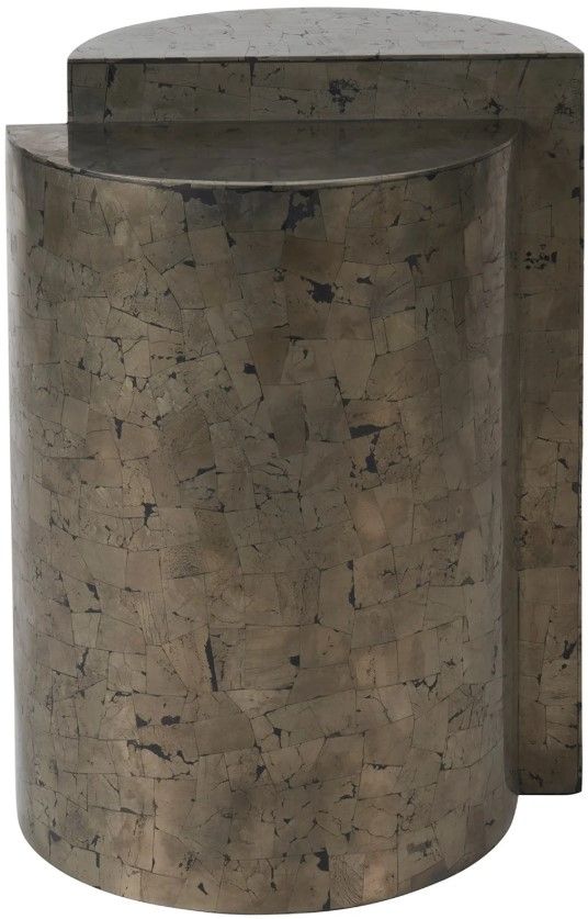 Universal Explore Home™ New Modern Cosmo Pyrite End Table-2