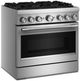 KitchenAid® 36" Stainless Steel 6 Burner Pro Style Dual Fuel Range with No Preheat Air Fry Mode -3