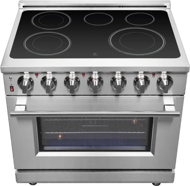 FORNO® Massimo 36" Stainless Steel Pro Style Electric Range-3