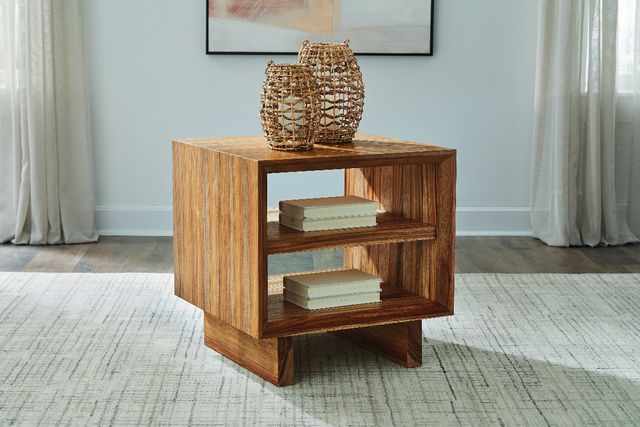 Signature Design by Ashley® Dressonni Brown Square End Table-4
