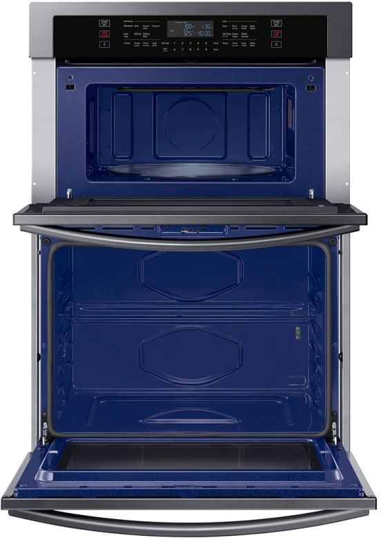 Samsung 30" Fingerprint Resistant Black Stainless Steel Oven/Microwave Combo Electric Wall Oven-9