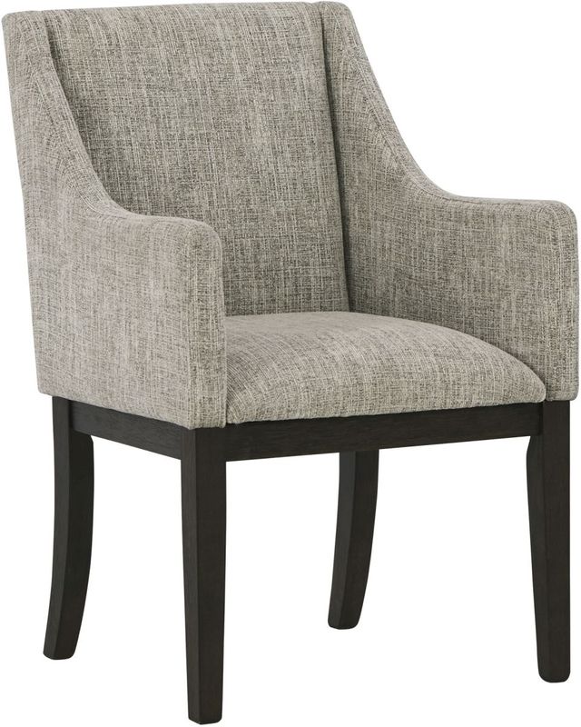Signature Design by Ashley® Burkhaus Beige/Dark Brown Dining Arm Chair