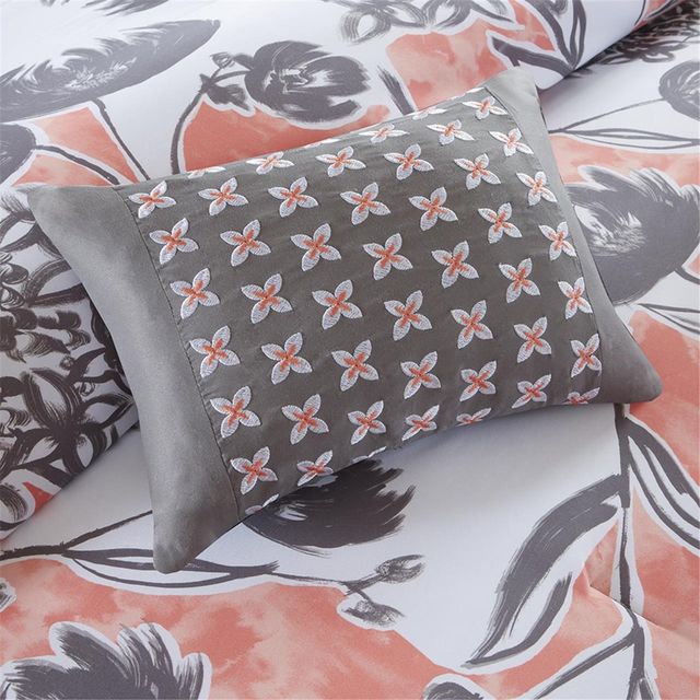 Olliix by Intelligent Design Marie Coral Full/Queen Comforter Set-2