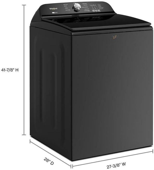 Whirlpool® 5.2 - 5.3 Cu. Ft. Volcano Black Top Load Washer with Removable Agitator-2