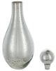 A & B Home Antique Silver 15" Glass Jar-1