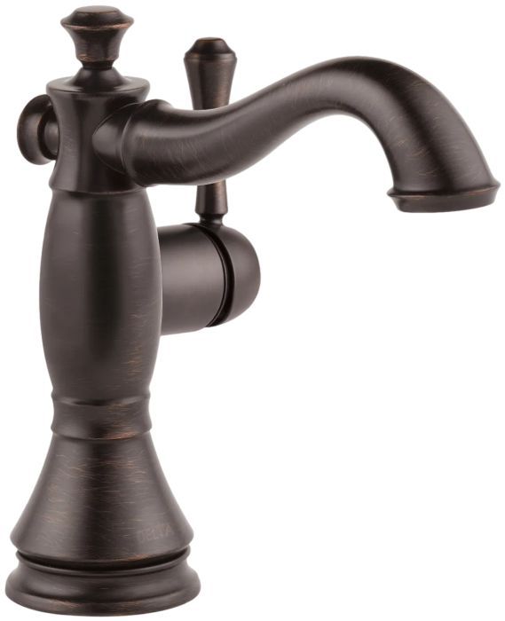 Delta Cassidy® Venetian Bronze Single Handle Bathroom Faucet with Drain-0