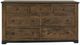 International Furniture Direct Parota III Barrel Brown Dresser-3