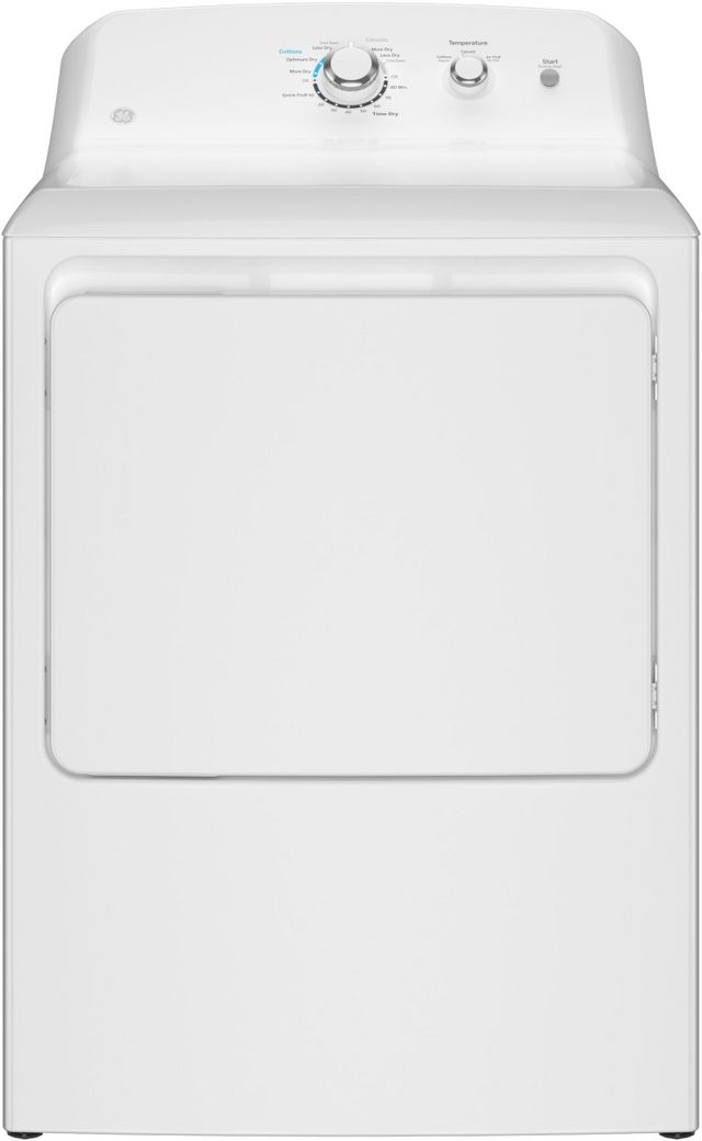 GE® 6.2 Cu. Ft. White Front Load Electric Dryer-0