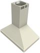 Vent-A-Hood® 42" Biscuit ARS Duct-Free Euro-Style Island Range Hood-1