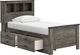 Signature Design by Ashley® Frandern Gray Twin Bookcase Panel Bed with Storage-3