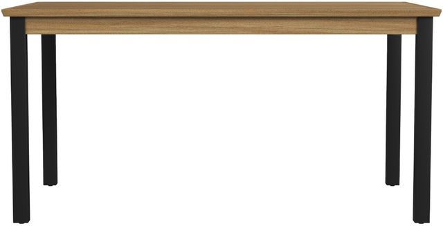 Intercon Newport Natural Oak Dining Table with Black Base-2