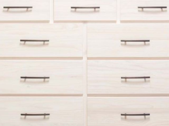 Mako Wood Furniture Sophia Beige/Brown 9-Drawer Dresser-1