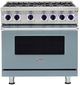 Viking® 7 Series 36" November Sky Pro Style Natural Gas Range-0