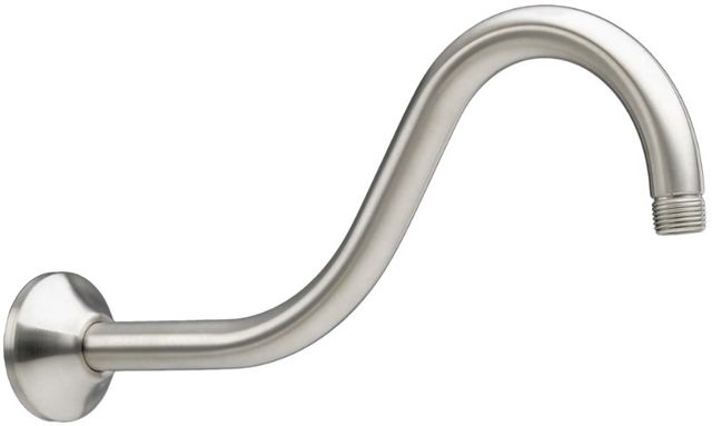 American Standard Rain Brushed Nickel Wall Mount Shepherd's Hook Showerhead Arm-0