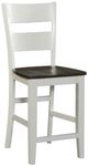 American Wholesale Furniture 5-Piece Gray Pub Dining Set with White Base-3