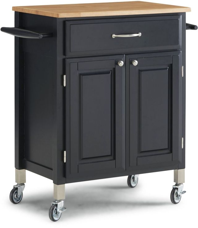 homestyles® Dolly Madison Black Kitchen Cart-1