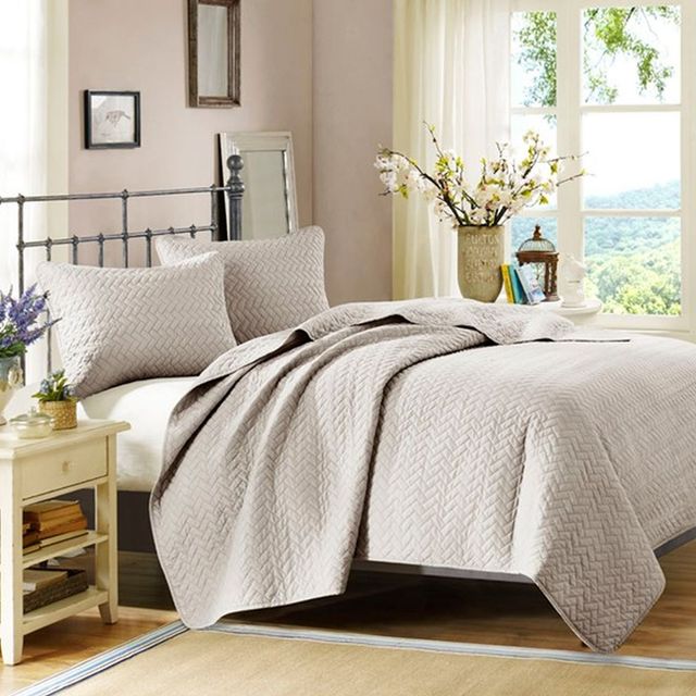 Olliix by Hampton Hill Linen King Velvet Touch Coverlet Set-0