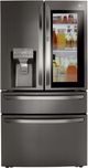 LG 36 in. 29.5 Cu. Ft. PrintProof™ Black Stainless Steel French Door Refrigerator-3