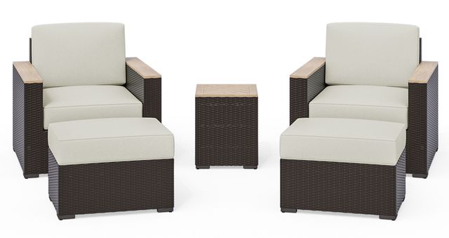 homestyles® Palm Springs 5-Piece Brown Outdoor Set-0