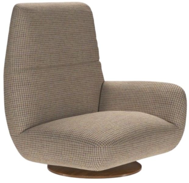 American Leather® Customizable Whitby Fabric Swivel Glider Chair-0