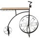 Sagebrook Home Bike Black Metal and Wood Wine Rack-0