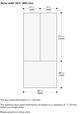 Gaggenau Vario Cooling Expressive Series 36" Dark Brushed Stainless Steel French Door Panel Kit-2