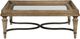 Fairfield® Cheñeais Glass Top Cocktail Table with French Oak Base-1