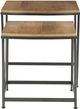 Signature Design by Ashley® Drezmoore 2-Piece Light Brown Nesting End Table Set with Black Metal Base-2