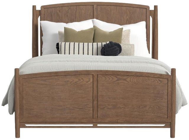Flexsteel® Verona Brown Oak Queen Panel Bed-3