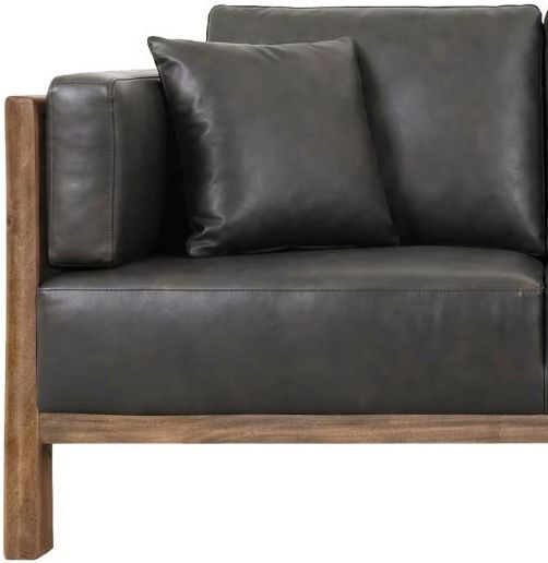 International Furniture Direct Roots Brown/Black Loveseat-2