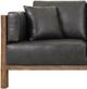 International Furniture Direct Roots Brown/Black Loveseat-2