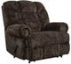 American Wholesale Furniture Big Man Chocolate Manual Recliner-0